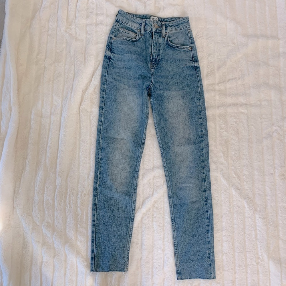 High Waist Straight Leg Jeans